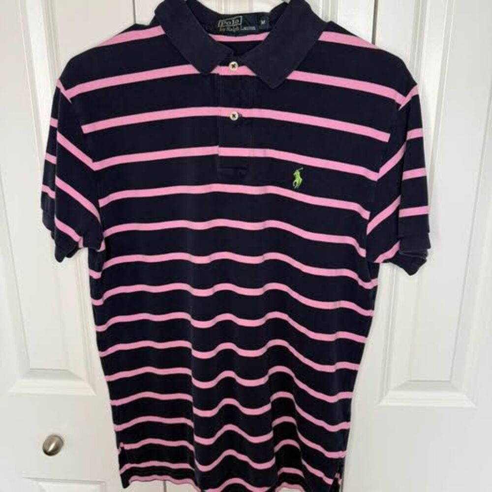 Polo by Ralph Lauren Striped Polo Shirt - Size Medium